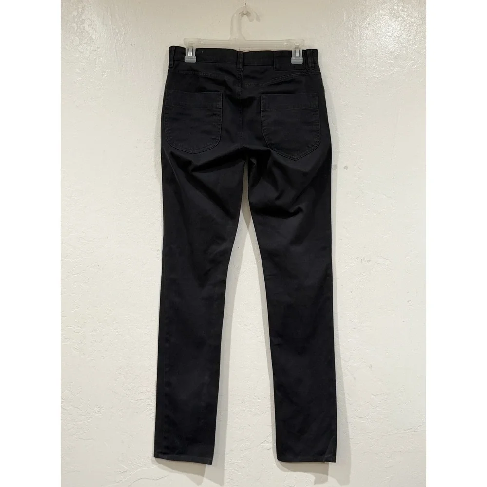 Vince Mens Slim Fit 5-Pocket Pants Black Stretch Cotton Twill Size 28 M0617-2084